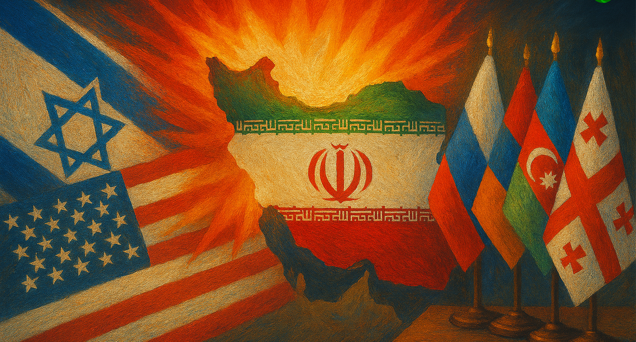 War in Iran. Illustration created by the "Caucasian Knot" using AI in the Copilot program. War in Iran. Illustration created by the "Caucasian Knot" using AI in the Copilot program.