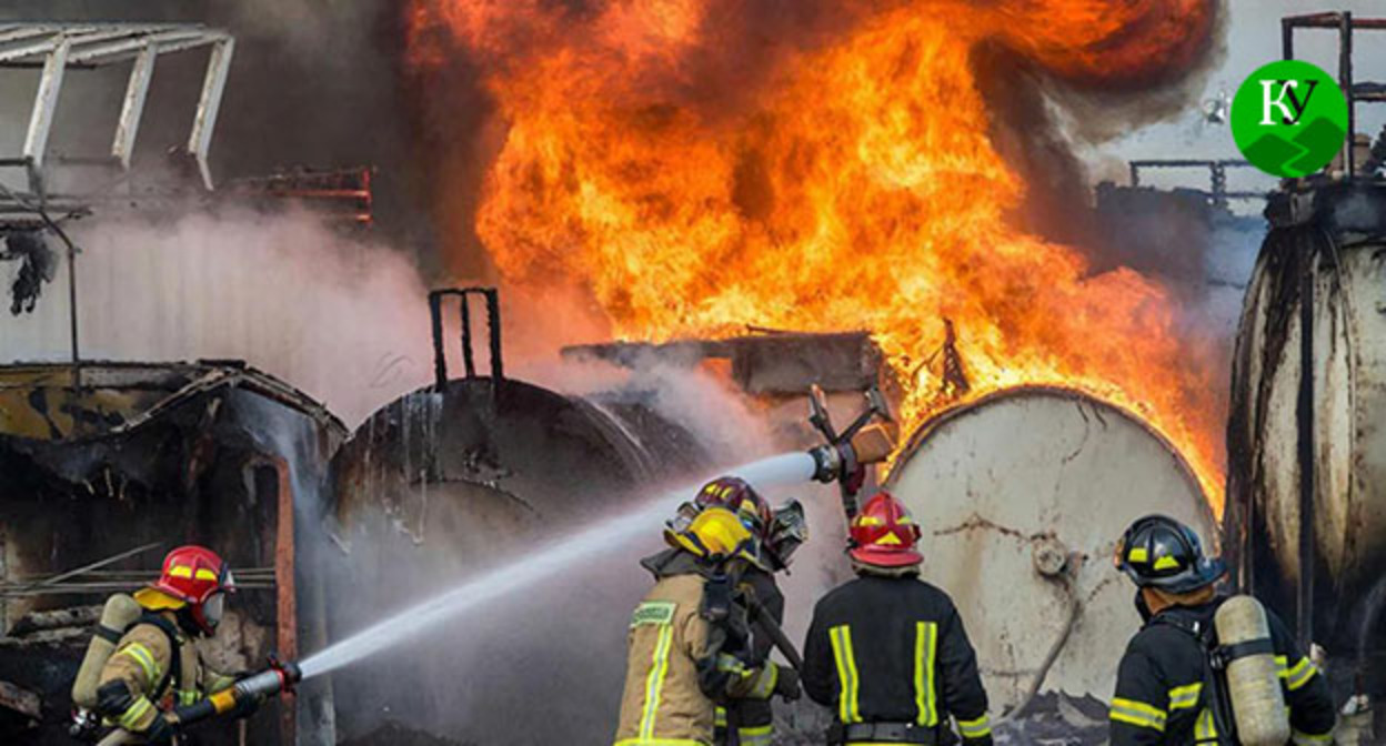 Firefighting. Illustration created by the "Caucasian Knot" using AI in the Copilot program. Firefighting. Illustration created by the "Caucasian Knot" using AI in the Copilot program.