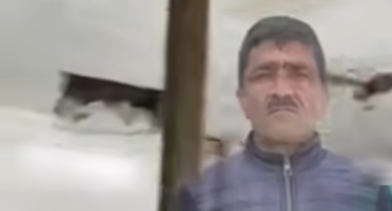 Yashar Gasimov. Still from a video from the Azadlyg publication https://www.facebook.com/reel/972631465222208 (the activities of Meta, the company that owns the social network, are banned in Russia). Yashar Gasimov. Still from a video from the Azadlyg publication https://www.facebook.com/reel/972631465222208 (the activities of Meta, the company that owns the social network, are banned in Russia).
