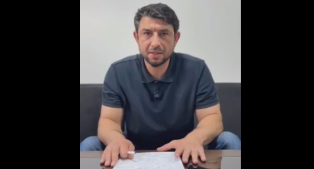 A still from Ramis Agabekov's video message, published by Shamil Khadulaev https://t.me/KhadulaevShamil/ A still from Ramis Agabekov's video message, published by Shamil Khadulaev https://t.me/KhadulaevShamil/